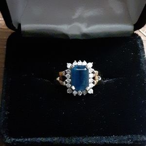 Sapphire & Diamond Ring
